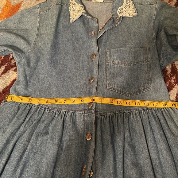 NEW. Vintage Studio, Denim Dress, M. Button up. - Picture 14 of 16